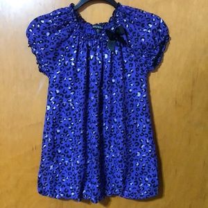 George Purple Jaguar Print Shirt